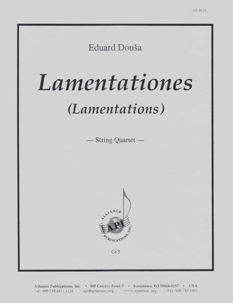 Lamentationes - Stg Quartet